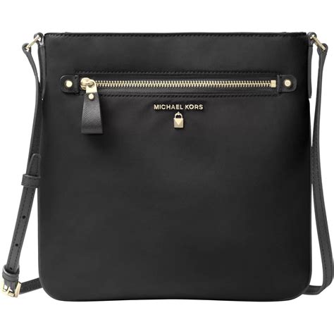 michael kors kelsey large crossbody black|Michael Kors black crossbody.